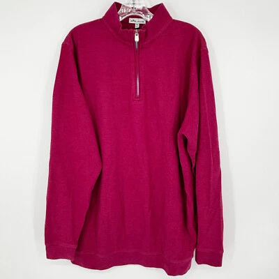 Pulôver suéter extragrande Peter Millar XL zíper 1/4 golfe atlético casual - Imagem 1 de 4