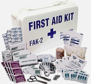 25 Persons First Aid Kit FAK-2 ANSI Weatherproof Plastic Case 73 Pieces SEALED - Picture 1 of 4