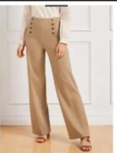 Talbots Camel Highwaisted Pants Size 6 - Picture 1 of 2