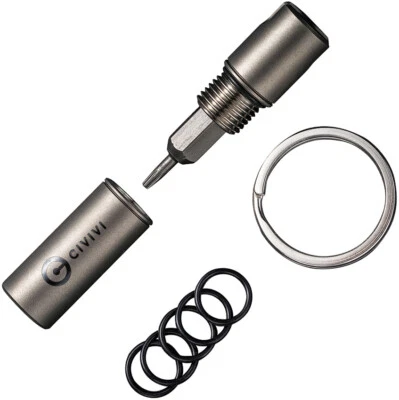 Juego de herramientas de destornillador Torx Civi Key Bit gris titanio T6 + T8 200481 Foto 1 de 3