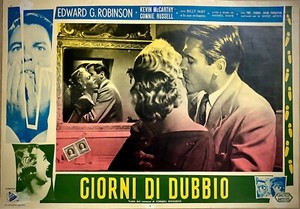 DAYS OF DOUBT - Photo Bobby Card - Edward G. Robinson, Connie Russell-1956 -