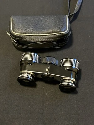 复古 Black & SilverSelsi Opera 双筒望远镜 2.5X 日本 — 第 1/4 张图片
