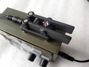 QU-7025 Dual Paddle Automatic Key Shortwave Radio CW Morse Code Base Magnetic - Zdjęcie 1 z 10