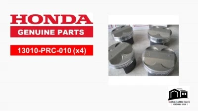 Honda OEM ACURA RSX INTEGRA DC5 TYPE R K20A PISTON SET A STANDARD BORE SIZE - Изображение 1 из 4