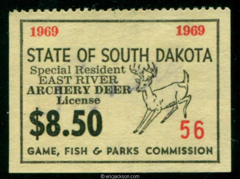 SD Deer (East River Archery) 5 small serial #, used, VF - Image 1 of 1