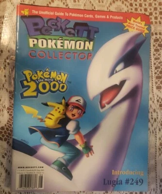 VINTAGE Beckett Pokemon Collector Magazine Vol 2 No8 AUGUST 2000 With Poster - Image 1 of 3