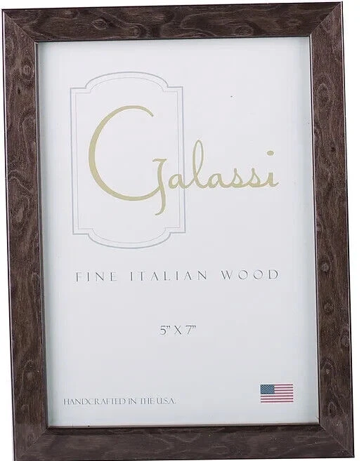 F. G. Galassi Handcrafted Fine Italian Charcoal Burl  8x10 Frame Made USA 24180 - Image 1 of 1