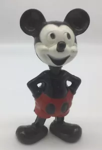 Vintage Mickey Mouse Plástico Nodder, Bobble Head Muy Raro, ¡Hecho en EE. UU.! - Imagen 1 de 8