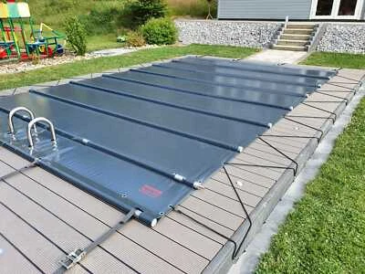 Telo copri piscina copertura di sicurezza, aste disponibili come optional - Immagine 1 di 4