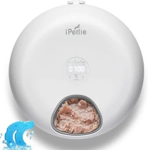 iPettie Donuts Frost 6 Meal Cordless Automatic Pet Feeder, with Two Ice Packs - Picture 1 of 18