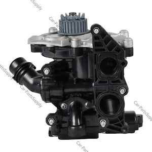 1PC Electronic Water Pump Thermostat Housing Assembly For VW Golf Passat Tiguan - Picture 1 of 14