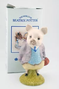 Very Cute Royal Albert Beatrix Potter Figure ~ Pigling Bland MIB - Picture 1 of 4