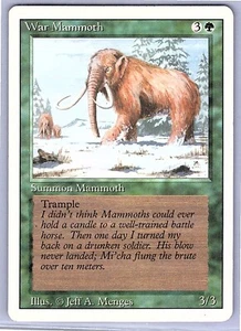 MTG Magic the Gathering Revised Edition War Mammoth LP Common - Picture 1 of 2