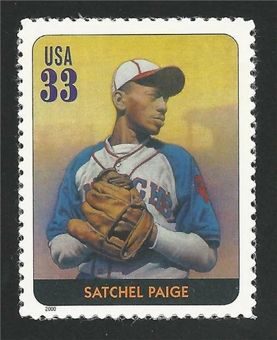 Satchel Paige Cleveland Indians Major League Baseball Black Heritage Stamp 3408p Cover