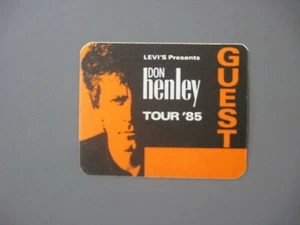Adesivo Don Henley backstage pass tessuto raso Tour '85 - OTTO! - Foto 1 di 1