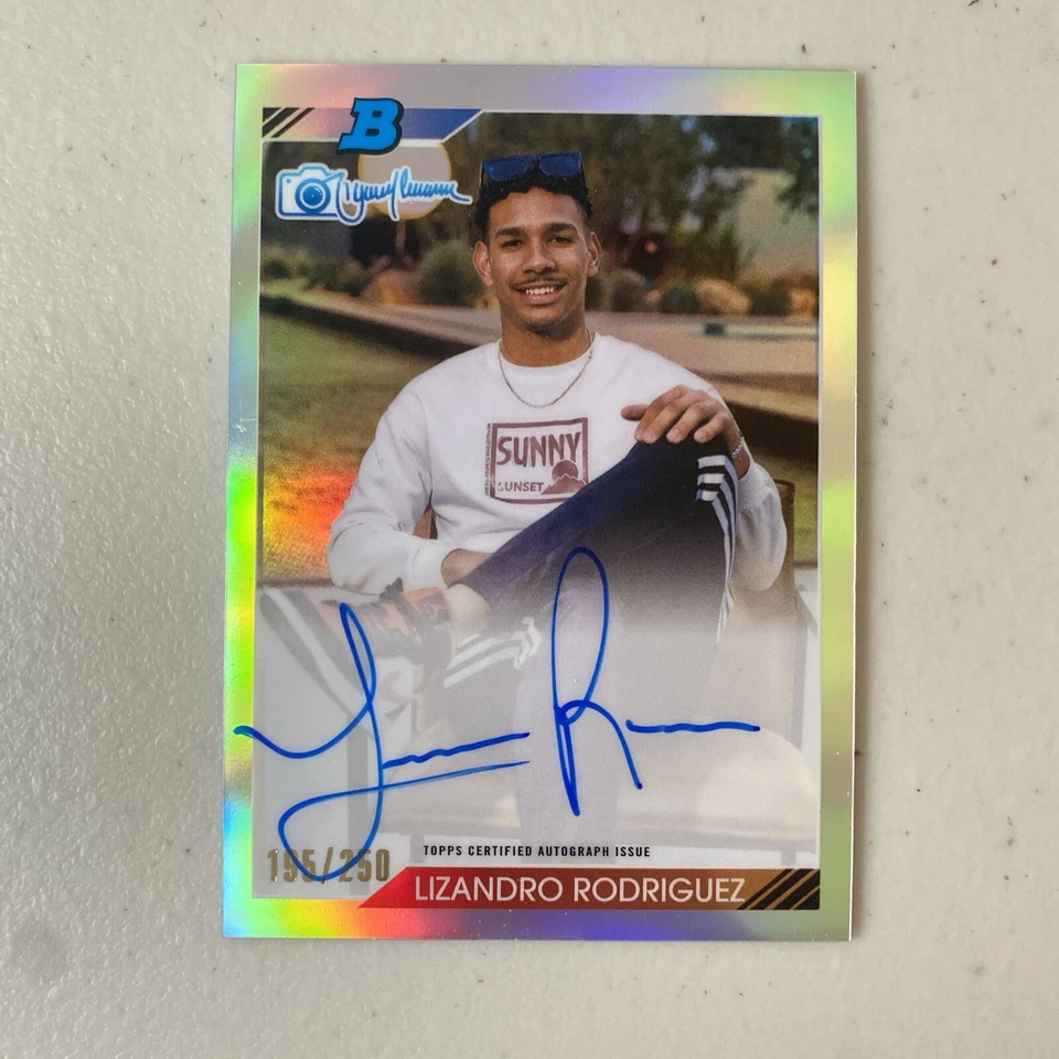 2023 Bowman's Best Lizandro Rodriguez Auto 1992 Bowman By Randy Johnson 195/250 - Image 1 of 1