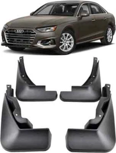New Genuine Molded Set Splash Guards Mud Flaps For 2020-2023 Audi A4 B9 Sedan - Picture 1 of 6