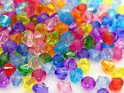 300 Pcs Mixed Acrylic 6mm Faceted Bicone Beads Craft Jewellery Free Uk P+p A96