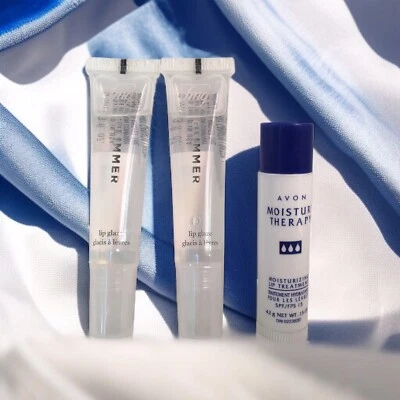 AVON Moisture Therapy Bálsamo Labial Intensivo Curación y Reparación + Brillo Labial Brillo Foto 1 de 4