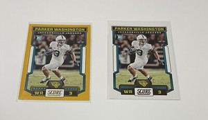 Parker Washington Rookie 2023 Score #361 Gold Foil & Score #361 Base Jaguars