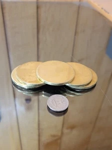 Discos de disco en blanco de latón de 2" de diámetro 1/8"" de grosor de 5 piezas discos discos - Imagen 1 de 6