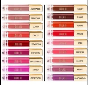 MILANI Amore Matte Lip Creme Color Lipstick - YOU CHOOSE! - Picture 1 of 25