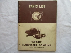 Cockshutt SP430 1963 combinación de grano y arroz lista catálogo manual - Imagen 1 de 1