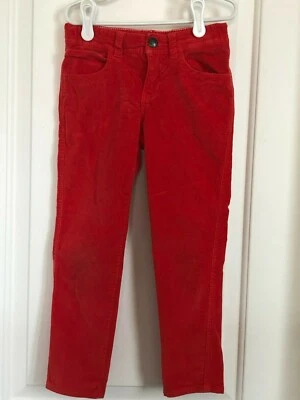 Tea Collection girls 7 orange velour long pants - Image 1 of 3