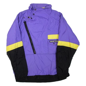 BURTON Mens Pullover Jacket Purple Colourblock XL - Picture 1 of 6