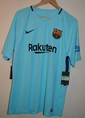 Barcelona Blue Away Football Shirt Jersey 2017/18 La Liga Patch BNWT Nike XL - Image 1 of 4