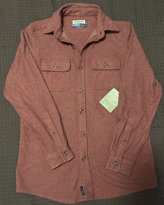 Magellan Fish Gear 经典合身弹性法兰绒钓鱼衬衫夹克男式小号新品 — 第 1/4 张图片