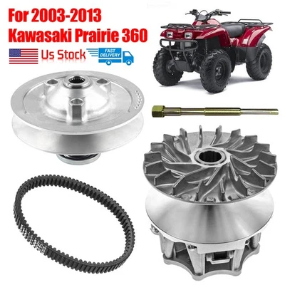 Primary Secondary Clutch Kit w Belt and Puller for Prairie 360 2003-2013 OE Spec Foto 1 de 4