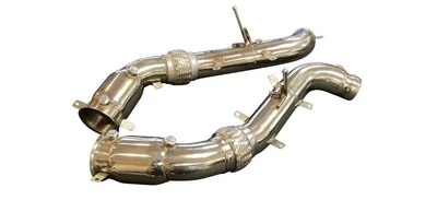 Se adapta a McLaren MP4-12C y 650S 12-16 3,5" 200 celdas HFC Turbo Down Pipes Foto 1 de 4