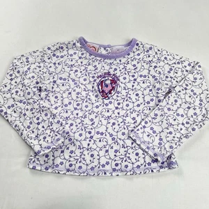 My Little Pony Vintage Embroidered long sleeve shirt Girls size 4T Purple Floral - Picture 1 of 6