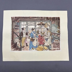 Anton Pieck 1966 Impresión Tienda Holandesa Escena Donald Art Co Nº 4975 Holanda 9x7 Pulgadas - Imagen 1 de 13