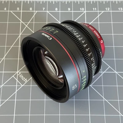 Canon Cinema Prime CN-E 85mm T1.3 L F EF Mount Lens - Black -  6571B001 - Image 1 of 4