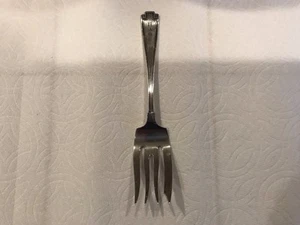Tenedor de carne fría etrusco de Gorham plata de ley (pat 1913) - 7" con monograma - Imagen 1 de 11