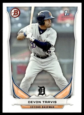 2014 Bowman Prospects Devon Travis Detroit Tigers #BP33 - Image 1 of 2