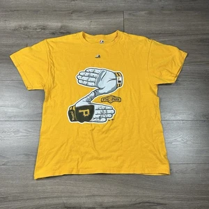 Majestic Pittsburgh Pirates gelb PNC Park Kurzarm T-Shirt Baumwolle Gr. L - Bild 1 von 6