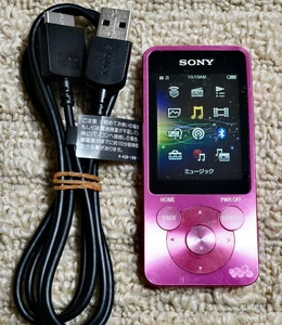 SONY NW-S14 Vivid Pink Walkman MP3 Bluetooth Portable Audio Player Used Tested - Picture 1 of 16