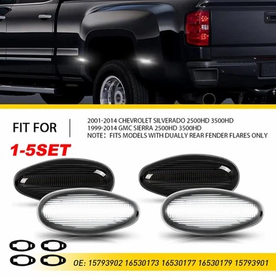 Luces LED laterales delanteras y traseras para GMC Sierra 2500HD 3500HD 1999-2014 4-40X Foto 1 de 4