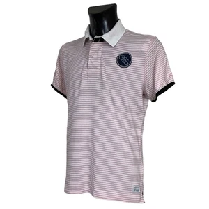 CAMISA POLO G-STAR RAW 'PRIVENCE RUGBY POLO' RAYAS BLANCO ROSA ALGODÓN. TALLA XL - Imagen 1 de 6