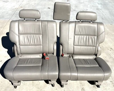05-07 TOYOTA SEQUOIA 3-Й РЯД ЗАДНИЙ ПАССАЖИР И ВОДИТЕЛЬ ЖЕЛТОВАТО-КОРИЧНЕВЫЙ СИДЕНЬЕ КОЖА - Изображение 1 из 4