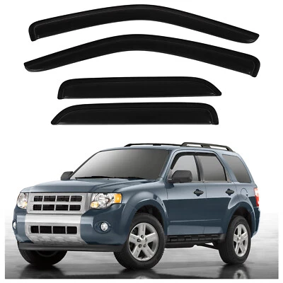 For 2004-2012 Ford Escape Window Visor Rain Vent Shade Guard Deflector Acrylic - Image 1 of 4
