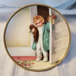 Good Morning Child's Best Friend Hamilton Plate Caja Original Certificado de Autenticidad B. Gutmann - Imagen 1 de 3