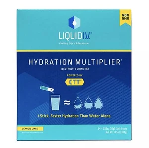 Liquid I.V. Hydration Multiplier Electrolyte Drink Mix, Lemon Lime, 24 ct - Picture 1 of 1