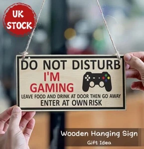 Do Not Disturb Wooden Wall Arts Sign Room Decoration Hanging Plaques - Picture 1 of 2