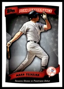 2010 Topps Peak Performance Mark Teixeira New York Yankees #PP-20 - Picture 1 of 2