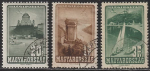 Hungary 1947 SC# C46, C50, C51 - Three different stamps - CTO Lot # 360 - Picture 1 of 2