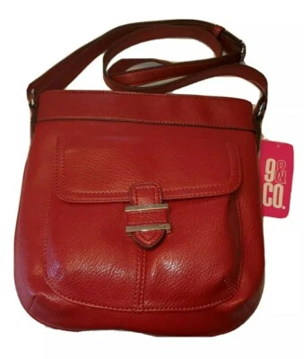 Bolsa tiracolo Nine 9 & CO VERMELHA com alça ajustável nova - Imagem 1 de 4